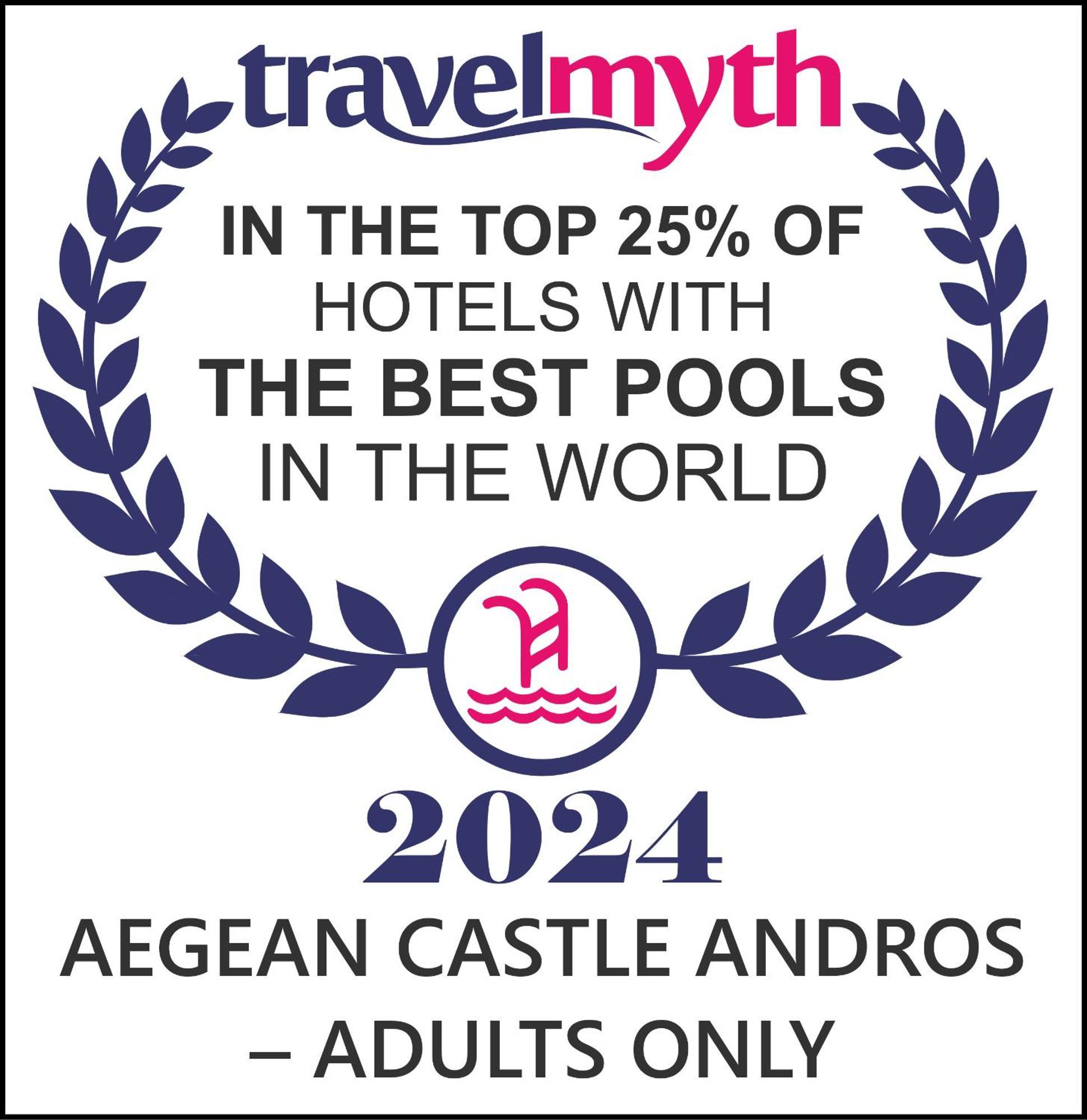Aegean Castle Andros - Adults Only Aparthotel Ajía Eleúsza Kültér fotó