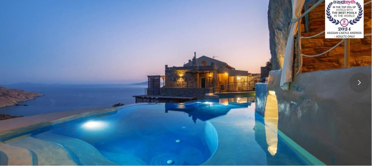 Aegean Castle Andros - Adults Only Aparthotel Ajía Eleúsza Kültér fotó